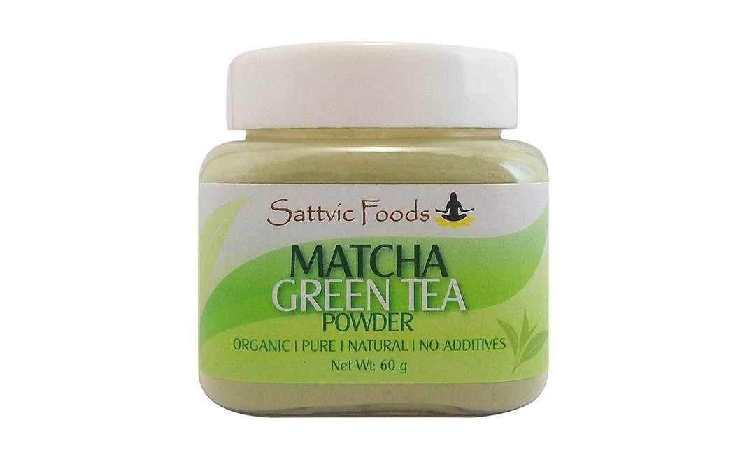 Sattvic foods Matcha Green Tea Powder   Jar  60 grams